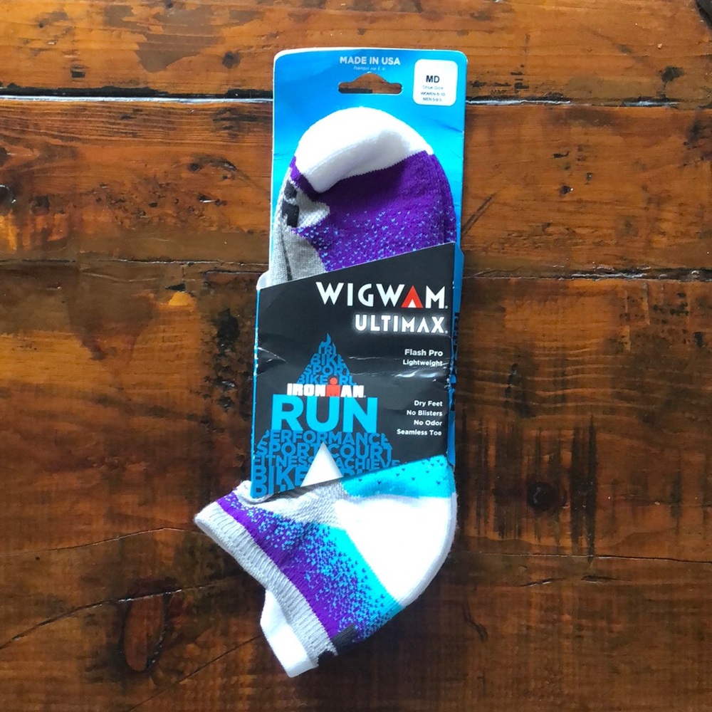 Wigwam Ultimax Flash Pro Ironman lightweight ankle sock W’s size 6-10 M 5-9.5